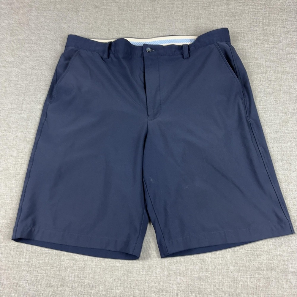 FootJoy Shorts Mens 36 Blue Golf Performance Stretch 10 Inseam Flat Front